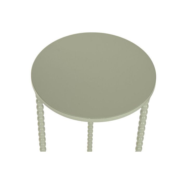 Home ESPRIT Jeu de 3 tables Vert 32 x 32 x 70 cm