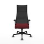 Piqueras y Crespo Chaise de Bureau Albacete XL Bordeaux et Noir