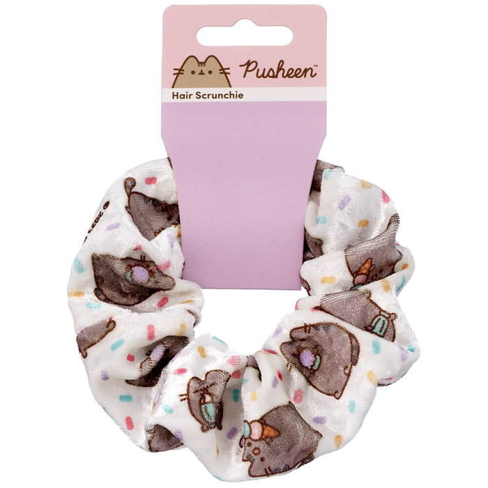 Pusheen - Collier pour cheveux, modèle Helado, en fausse fourrure douce (polyester), pour fans