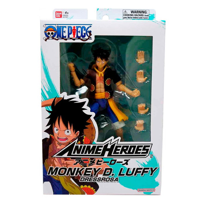 Bandai Figurine Anime Heroes One Piece Luffy Dressrosa - 17 cm