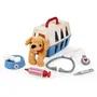 Ecoiffier 273 - Valisette Vétérinaire Médical pour Chien Peluche - 24 cm - Accessoires Stéthoscope, Thermomètre, Seringue - Jouet Fabrication Française - Dès 18 mois