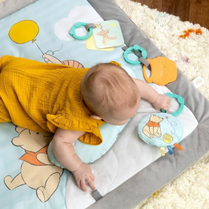 Disney Baby Tapis d'éveil évolutif Winnie l'Ourson avec arche en bois
