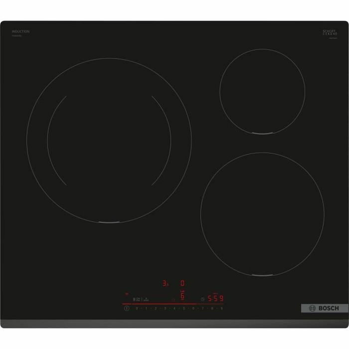 Bosch PIJ631HB1E - Plaque à induction 3 foyers - Noir Bosch PIJ631HB1E - Plaque à induction 3 foyers - Noir