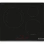 Bosch PIJ631HB1E - Table de cuisson à induction, 60 cm, Noir, 3 foyers, 7400 W, commande DirectSelect, Home Connect (592 x 522 mm)