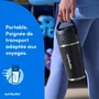 Nutribullet NBP106B - Blender personnel rechargeable USB-C - Flip - 120W - Isotherme - Fonction Pulse - Compact avec poignée - Noir
