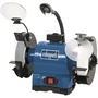 Scheppach BG200AL Touret à meuler avec moteur à induction 550 W et meule 40 mm, pare-éclats, lampe et bac