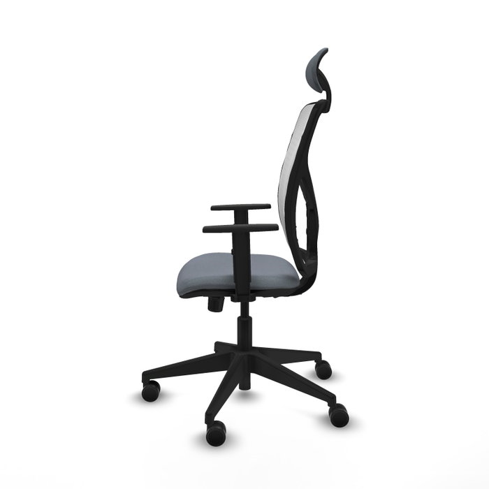 Piqueras y Crespo Chaise de Bureau Motilla Gris et Blanc