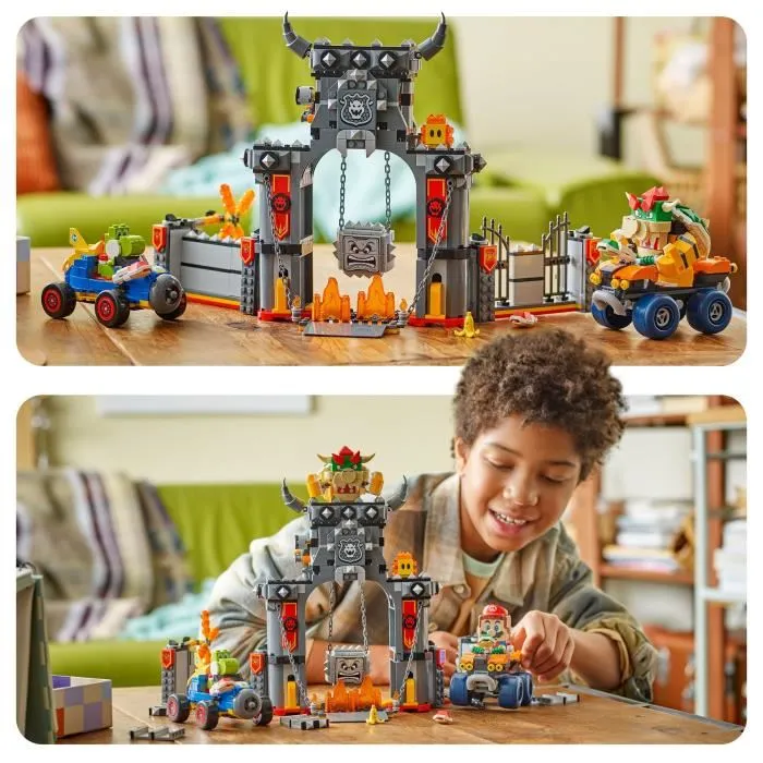 LEGO Super Mario 72039 Mario Kart - Château de Bowser - Jeu de Construction avec Circuit, 1068 Pièces, 4 Figurines - À partir de 9 ans