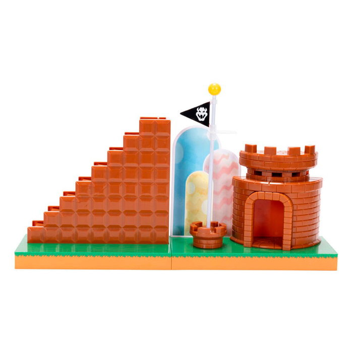 JAKKS PACIFIC - Playset Level End Super Mario Bros avec figurine de 6 cm