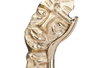 Giftdecor Figurine Métal Visage Main Doré avec Support Bois 16,5x26,5x11 cm Décoration Maison (Set de 6)