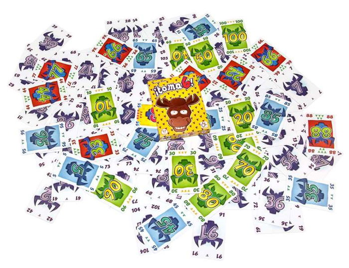 Mercurio - Jeu de cartes ¡Toma 6! Édition Classique - 104 cartes pour jouer en 4 rangées - Version Espagnol