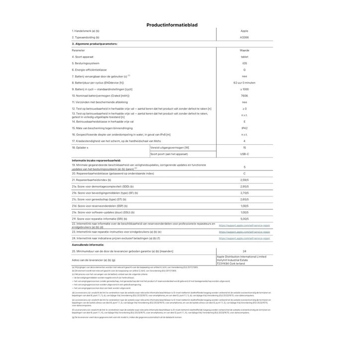 Apple iPad Air 11 pouces M3 8 Go 1 To Wi-Fi Gris sidéral