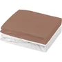 Mon P'tit Dodo - Lot de 2 draps housse pour bébé - Jersey 100% coton extensible et ultra doux - Oeko-Tex Standard 100 - Blanc et brun - 60 x 120 cm