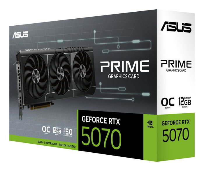 Asus Prime GeForce RTX 5070 OC 12GB Black Asus Prime GeForce RTX 5070 OC 12GB Black