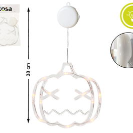 Déco Halloween : Lanterne Citrouille Lumineuse LED 38 cm pour Fête Costume, Décoration d'Intérieur