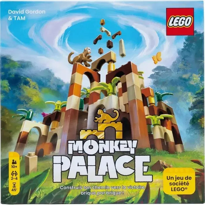 Asmodee Lego Monkey Palace Jeu de Construction et de Stratégie Familial - 2 à 4 Joueurs - 45 Min - 10 ans et + - Version Française