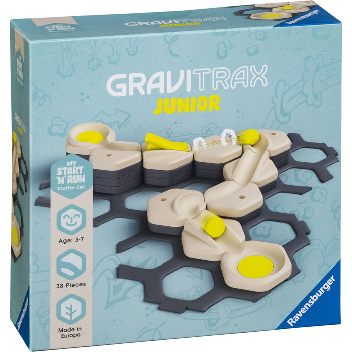 Ravensburger GraviTrax JUNIOR Start and Run - Set d'extension de circuit de billes Ravensburger GraviTrax JUNIOR Start and Run - Set d'extension de circuit de billes