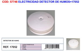 Détecteur de fumée ELECTRICIDAD DETECTOR DE HUMOS=17052