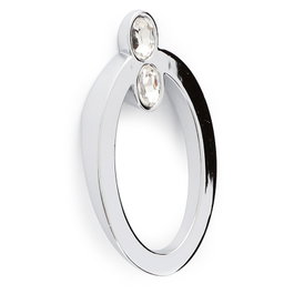 Trentadue Poignée HOLE avec 2 diamants - Chrome