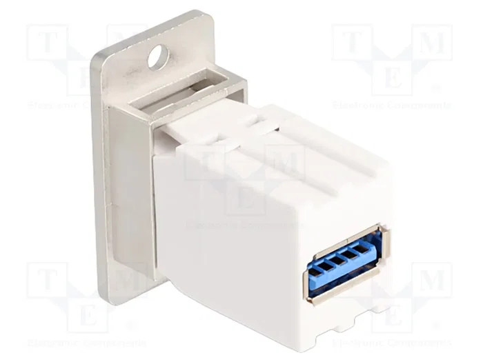 DELOCK Connecteur USB Keystone USB A socle blanc