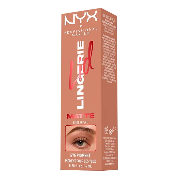 Nyx Professional Make Up Ombre à paupières LID LINGERIE Matte Beige Appeal