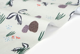 Dailylike Tissu en coton skunk motif animaux 20C 1,10m x 3m