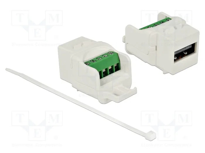 DELOCK Module USB Keystone USB 2.0 blanc DELOCK Module USB Keystone USB 2.0 blanc