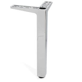 MAFOS Pied de meuble métallique Zamak Quadro chrome brillant 200 mm