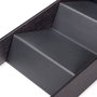 Emuca Orderbox Organiseur incliné pour tiroir, 150x470mm, Acier et Bois, Gris antracite