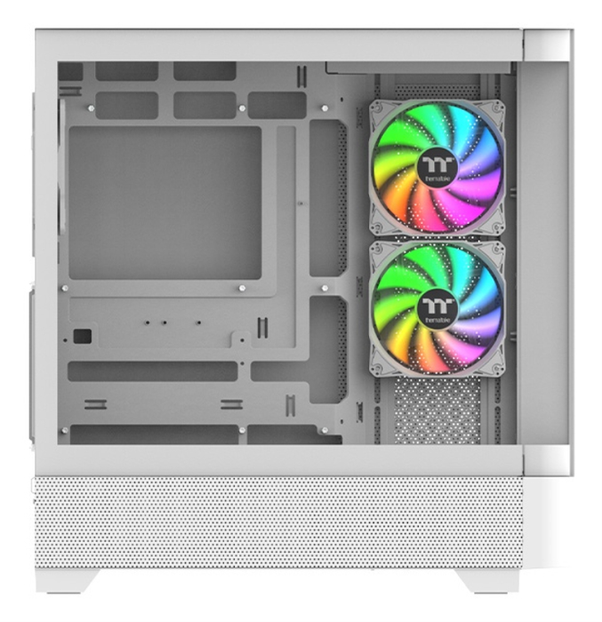 Thermaltake View 290 TG ARGB Boîtier PC Gaming Midi Tower Blanc, Panneau Vitré, USB 3.2 Type C, Ventilateurs ARGB