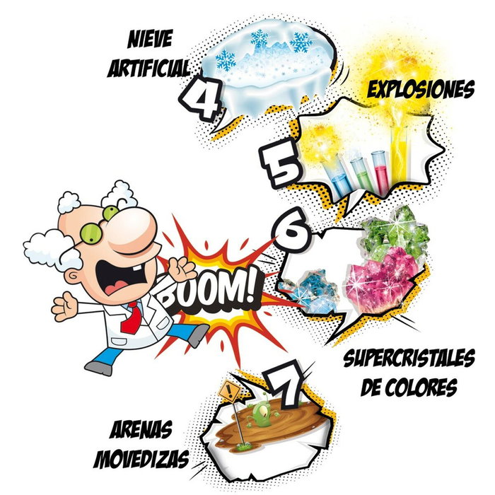 Jeu scientifique Lisciani Giochi El gran laboratorio del científico loco ES (4 Unités)