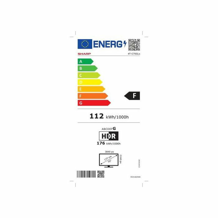 TV intelligente Sharp 70GL4260E 4K Ultra HD 70" LED