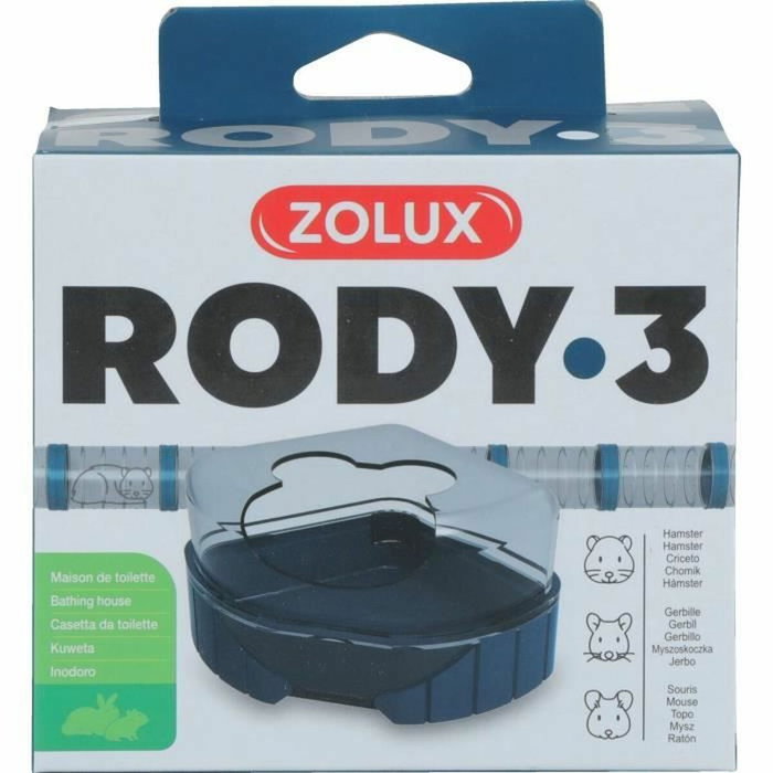 Zolux Maison de toilette Rody3 bleue pour petits rongeurs Zolux Maison de toilette Rody3 bleue pour petits rongeurs
