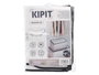 Kipit Boîte de Rangement Pliante 45x45x20 cm Tissu Blanc (Set de 24)