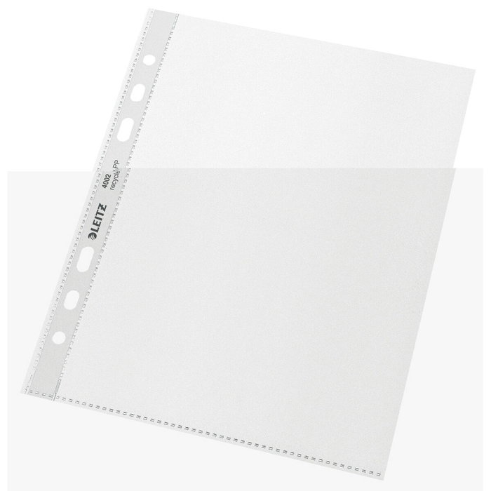 Housses Leitz Noir Transparent polypropylène Plastique