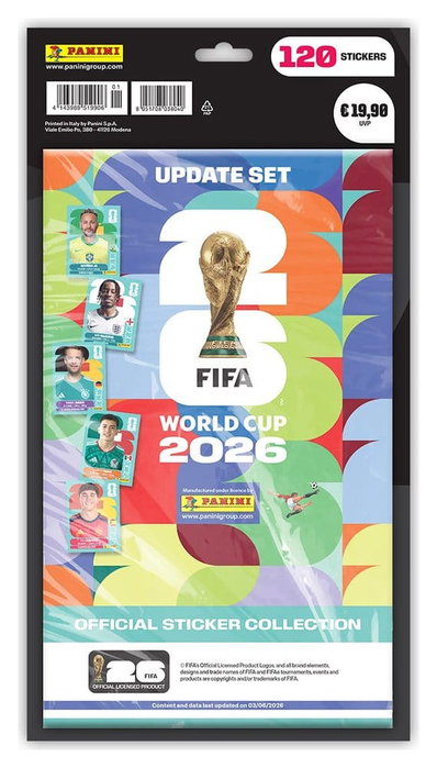 Panini FIFA World Cup 2026 Collection de Stickers Update Set Panini FIFA World Cup 2026 Collection de Stickers Update Set