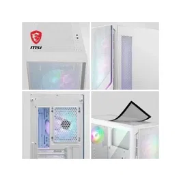 MSI MAG FORGE 320R AIRFLOW Boîtier PC Blanc - 306-7G23W21-HH9 - Boîtier Gaming avec Flux d'Air Optimisé