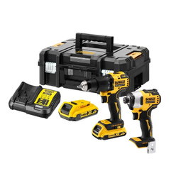 DEWALT Kit de tournevis et clé à impact 18V Brushless avec 2 batteries XR