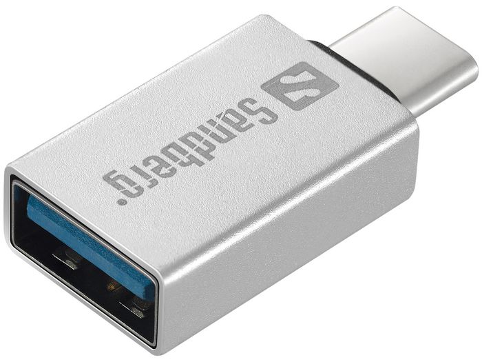 Sandberg Adaptateur USB-C vers USB 3.0 - Connecteur pour Disque Dur, Imprimante, Souris (Norme USB-A) Sandberg Adaptateur USB-C vers USB 3.0 - Connecteur pour Disque Dur, Imprimante, Souris (Norme USB-A)