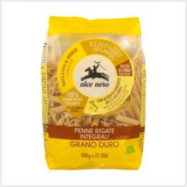 ALCE NERO Macarrones de Trigo Duro Integral BIO 500 g