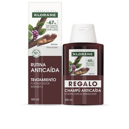 Klorane Sérum Anti-Chute BIO à la Quinine et Edelweiss, Fortifie et Stimule la Repousse, Lot de 2 pièces (100ml + 100ml)