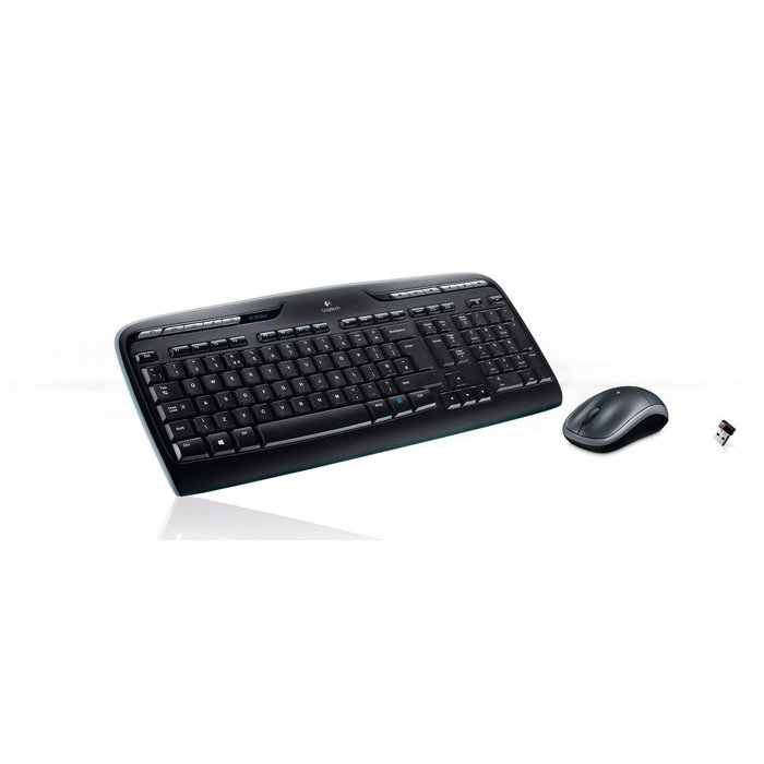 Logitech MK330 Combo Clavier et Souris Sans Fil Noir QWERTY US
