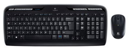 Logitech MK330 - Clavier et souris sans fil 2.4 GHz, touches silencieuses et plates, 11 touches multimédias, souris ambidextre, pile longue durée (24 mois clavier, 12 mois souris)