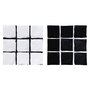 Toile Home ESPRIT Blanc Noir Moderne 80 x 4 x 80 cm (2 Unités)