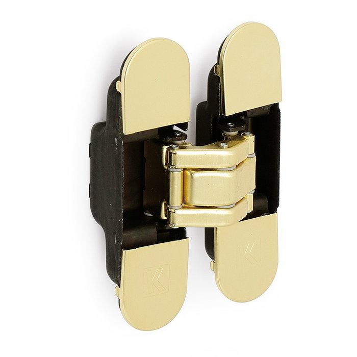 KOBLENZ Krona - Paire de charnières invisibles K-8000 pour portes intérieures, ouverture 180°, charge max 60 kg, triple réglage 3D, fini nickel satiné KOBLENZ Krona - Paire de charnières invisibles K-8000 pour portes intérieures, ouverture 180°, charge max 60 kg, triple réglage 3D, fini nickel satiné