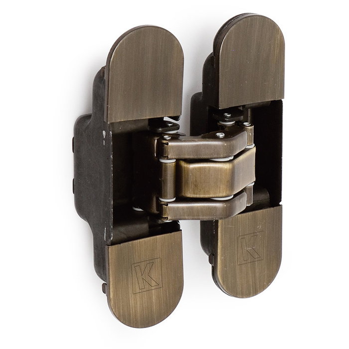 KOBLENZ Krona - Paire de charnières invisibles K-8000 pour portes intérieures, ouverture 180°, charge max 60 kg, triple réglage 3D, fini nickel satiné KOBLENZ Krona - Paire de charnières invisibles K-8000 pour portes intérieures, ouverture 180°, charge max 60 kg, triple réglage 3D, fini nickel satiné