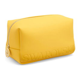 Swarovski Nécessaire de maquillage Jaune en Toile