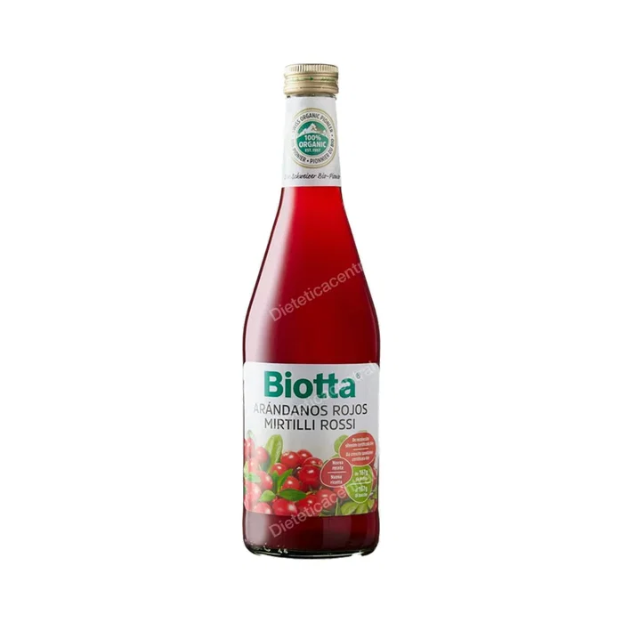 Biotta Jus de Canneberges Rouges Plus 500ml – Pur Jus Bio Biotta Jus de Canneberges Rouges Plus 500ml – Pur Jus Bio