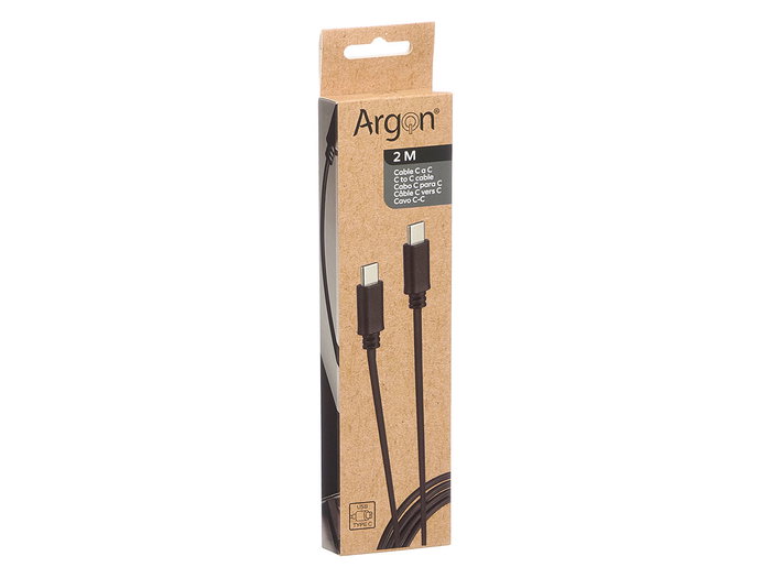 Argon Câble C A C Noir 2 m 16x2x4,5 cm (Set de 24)