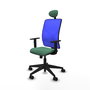 Piqueras y Crespo Chaise de Bureau Motilla Vert émeraude et Bleu